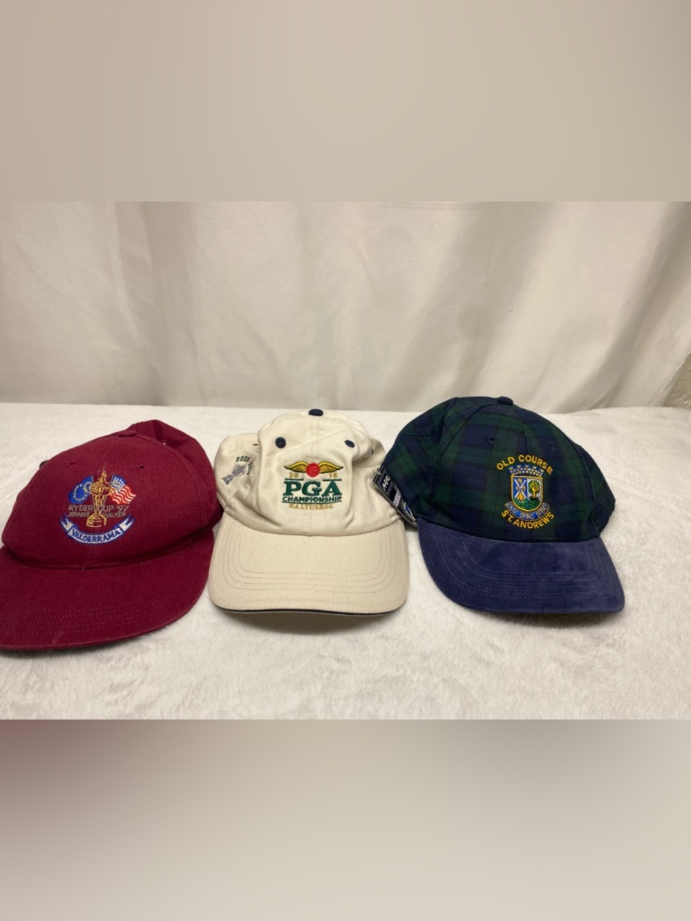 vintage golf tournament Dad Hat Lot Of 3 Ryder Cup PGA Championship St Andrews